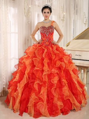 One Shoulder Ball Gowns